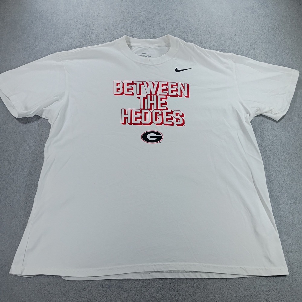 Nike Mens Georgia Bulldogs Between The Hedges White XL Graphic T-Shirt